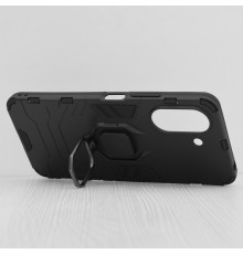 Husa pentru Xiaomi Redmi 13C 4G / Poco C65 - Armor Ring Hybrid - Neagra