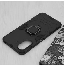 Husa pentru Xiaomi Redmi 13C 4G / Poco C65 - Armor Ring Hybrid - Neagra