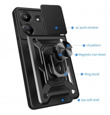 Husa pentru Xiaomi Redmi 13C 5G / Poco M6 - Techsuit CamShield Series - Neagra