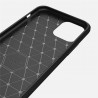 Husa pentru  iPhone 11 - Techsuit Carbon Silicone - Neagra