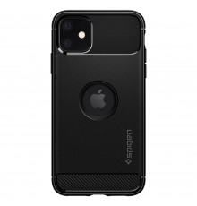 Husa pentru iPhone 11 - Spigen Rugged Armor - Negru