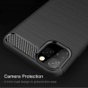 Husa pentru iPhone 11 Pro - Techsuit Carbon Silicone - Neagra