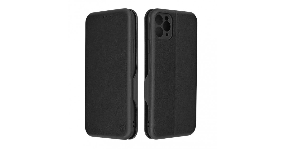 Husa pentru iPhone 11 Pro Max Techsuit Safe Wallet Plus, Neagra