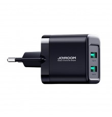 Incarcator 2x USB, Quick Charge, 2.4A, 12W - JoyRoom (JR-TCN01) - Negru