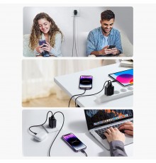 Incarcator 2x USB, Quick Charge, 2.4A, 12W - JoyRoom (JR-TCN01) - Negru