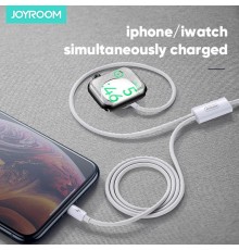 Incarcator Wireless pentru Apple Watch, USB, Lightning, 2.5W, 3A, 1.5m - JoyRoom (S-IW002S) - Alb