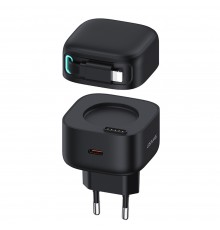 Incarcator Priza 1xUSB-C PD 20W + Cablu Lightning 1.2m - USAMS (XFKXLOGTL01) - Black