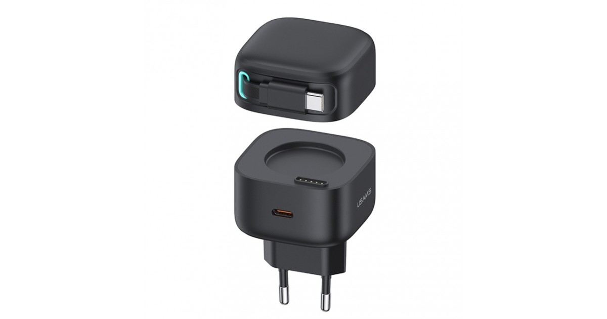 Incarcator Priza USB-C PD35W cu Cablu Type-C - Usams XMF Series (US-CC202) - Negru