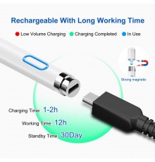 Stylus Pen Universal - Techsuit (JA05) - Argintiu