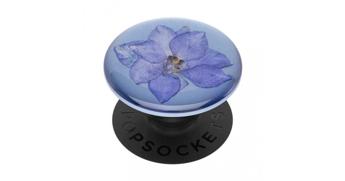 Suport pentru telefon - Popsockets PopGrip - Pressed Flower Larkspur Mov