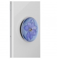 Suport pentru telefon - Popsockets PopGrip - Pressed Flower Larkspur Mov