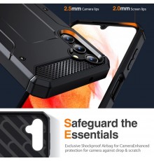 Husa pentru Samsung Galaxy S24 - Techsuit Hybrid Armor Kickstand - Neagra