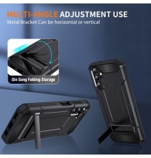 Husa pentru Samsung Galaxy S24 - Techsuit Hybrid Armor Kickstand - Albastra