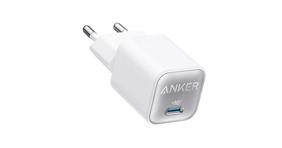 Incarcator Priza GaN, Type-C, 30W - Anker (A2147G21) - Alb