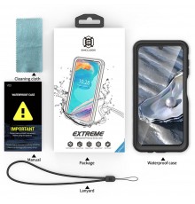 Husa pentru Samsung Galaxy A14 4G / A14 5G - ShellBox Waterproof IP68 Case - Neagra