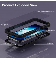 Husa pentru Samsung Galaxy A25 5G - ShellBox Waterproof IP68 Case - Neagra