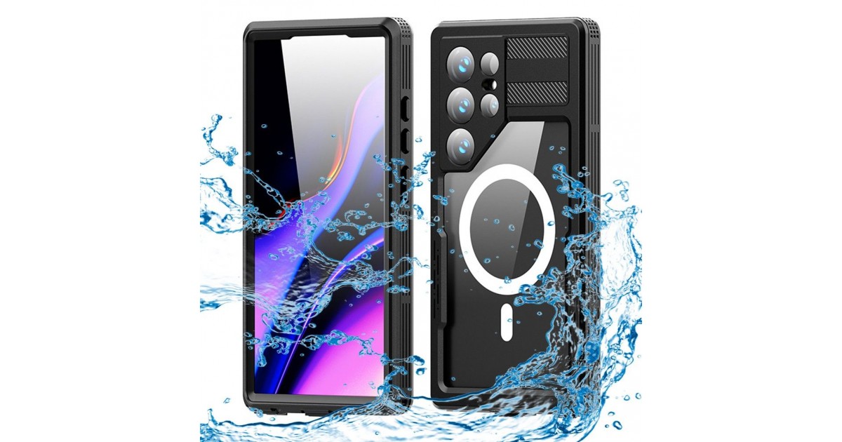 Husa pentru Samsung Galaxy S24 Ultra - ShellBox Waterproof IP68 Case - Neagra