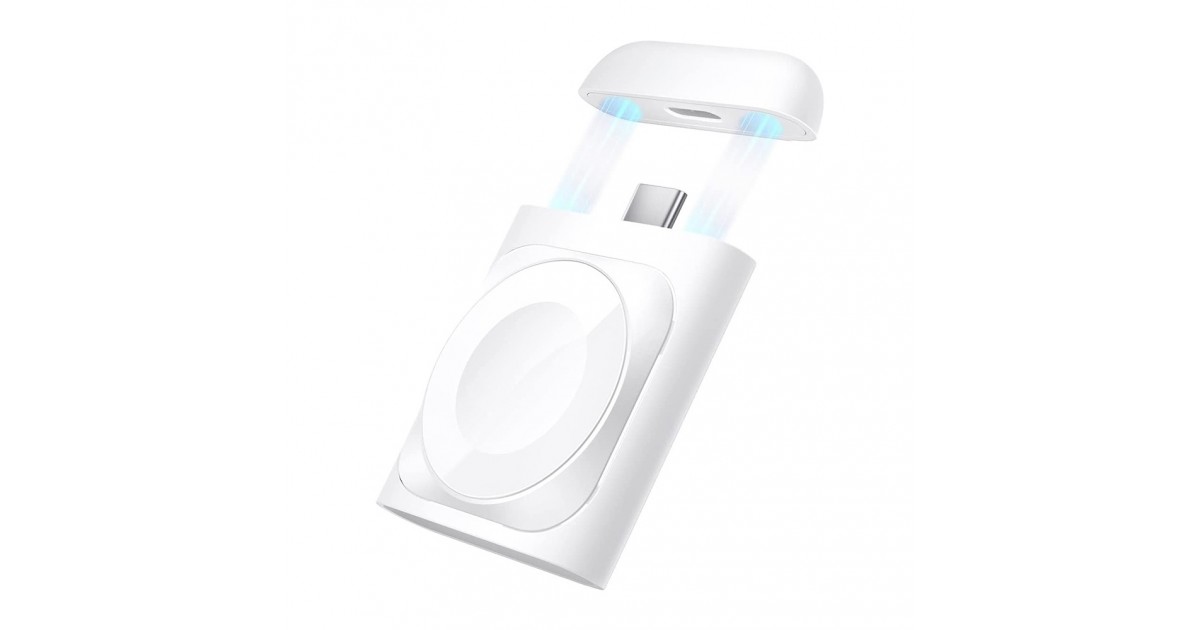 Incarcator Portabil pentru Apple Watch, AirPods Pro 2, Fast Charging - ESR - Alb