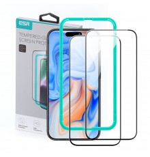Folie pentru iPhone 15 - Displex Real Glass + Case - Clear