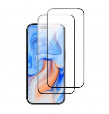 Folie pentru iPhone 15 (set 2) - ESR Tempered Glass - Negru