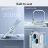 Husa pentru iPhone 15 Plus - ESR Classic Hybrid HaloLock Kickstand - Clear Albastra