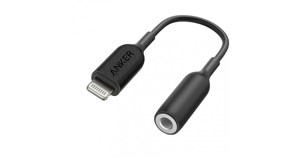 Adaptor Audio Lightning la Jack 3.5mm - Anker (A8193H11) - Negru