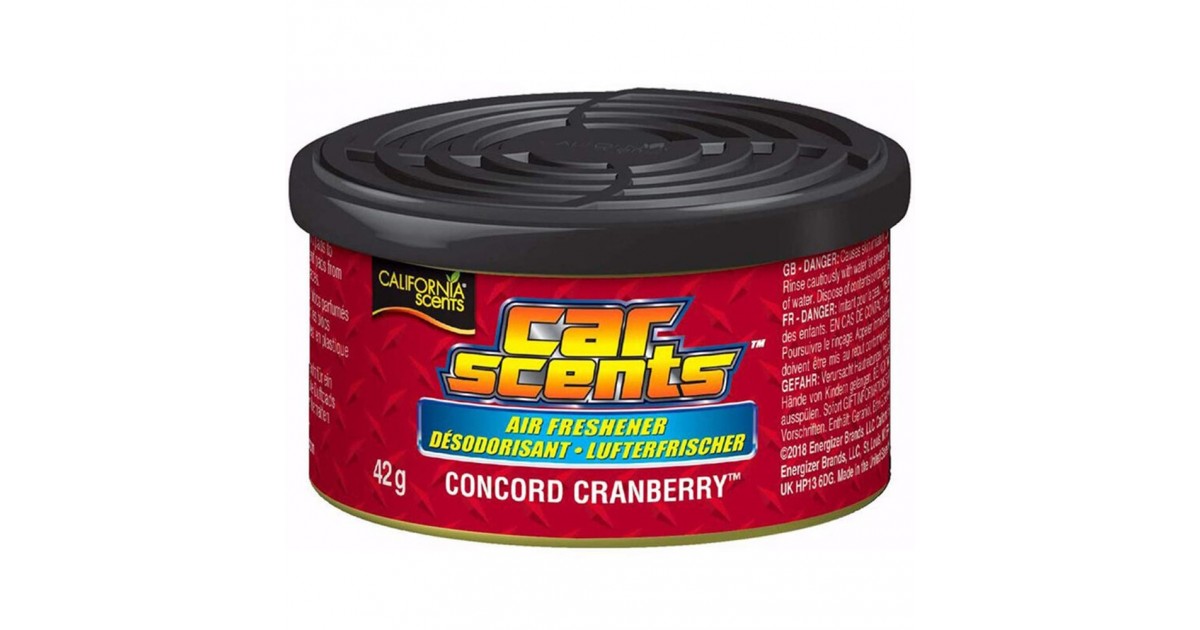 Odorizant Auto pentru Masina Gel - California Scents - Concord Cranberry