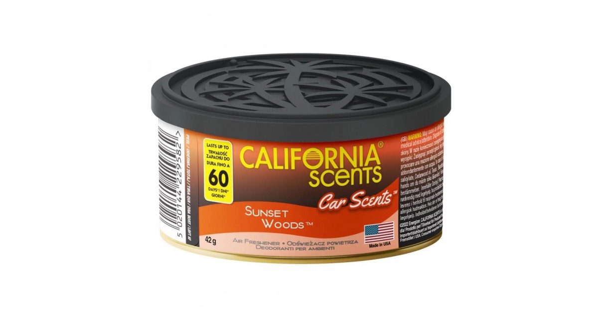 Odorizant Auto pentru Masina Gel - California Scents - Sunset Woods