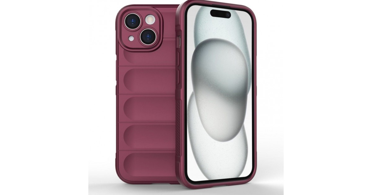 Husa pentru iPhone 15 Plus - Techsuit Magic Shield - Bordeaux