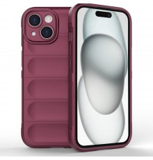 Husa pentru iPhone 15 Plus + Folie - ESR Armor Tough Kickstand HaloLock - Clear Albastra inchisa