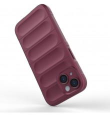 Husa pentru iPhone 15 Plus - Techsuit Magic Shield - Bordeaux