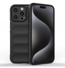 Husa pentru iPhone 15 Pro Max - Techsuit CarbonFuse MagSafe - Neagra