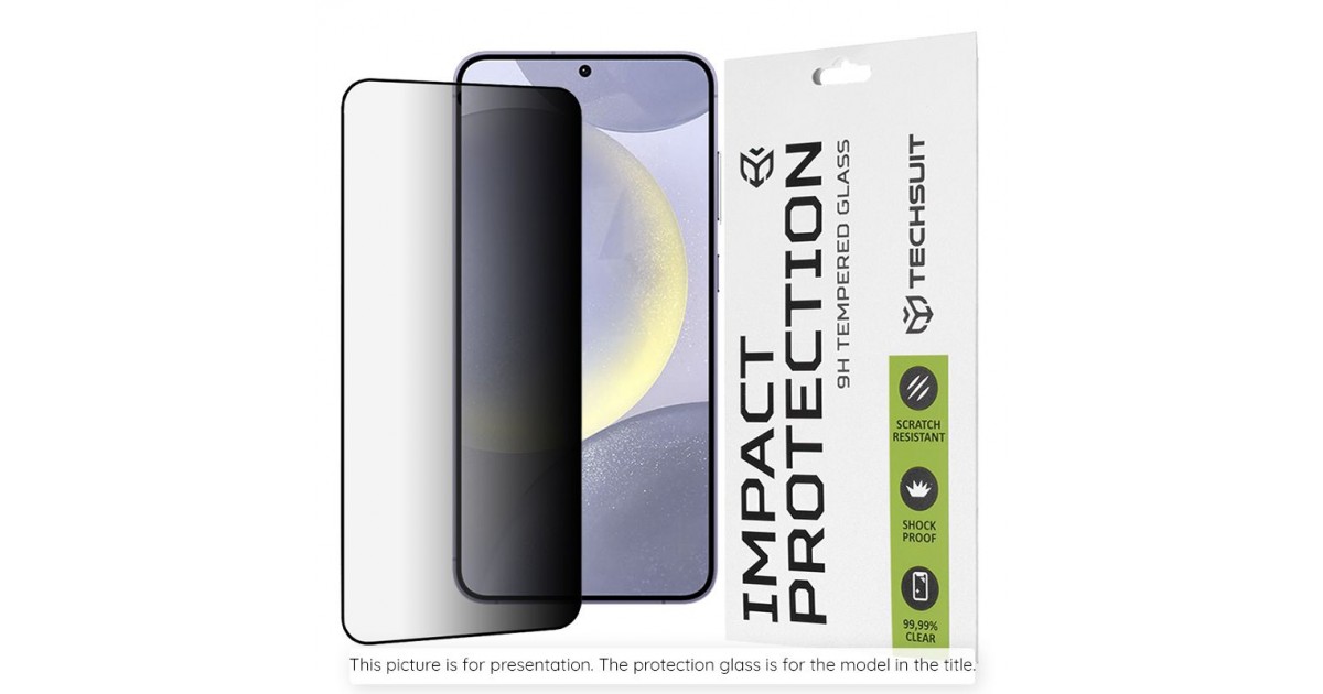 Folie pentru iPhone 15 Plus - Techsuit 111D Privacy Full Glue - Negru