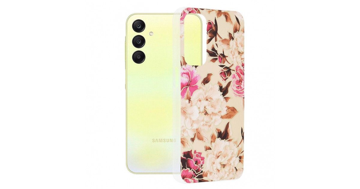 Husa pentru Samsung Galaxy A25 5G - Techsuit Marble Series - Mary Berry Nude