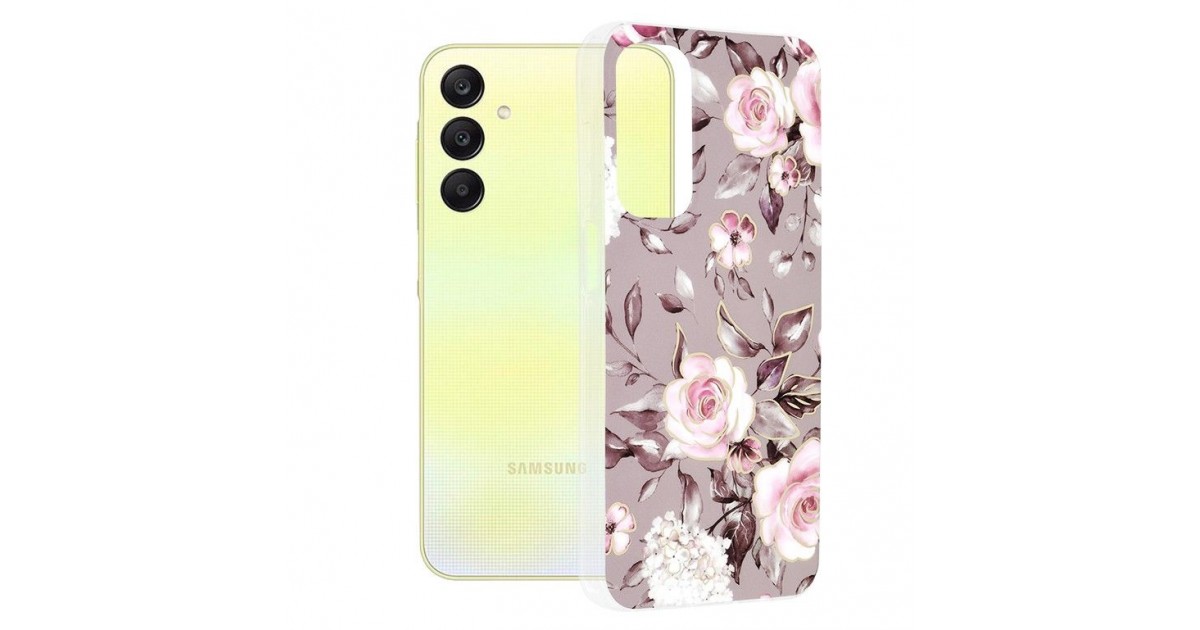 Husa pentru Samsung Galaxy A25 5G - Techsuit Marble Series - Bloom of Ruth Gray