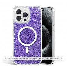 Husa pentru iPhone 11 - Techsuit Sparkly Glitter - Mov