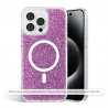 Husa pentru iPhone 11 - Techsuit Sparkly Glitter - Magenta