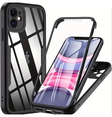 Husa pentru iPhone 11 - Techsuit Carbonite FiberShell - Neagra