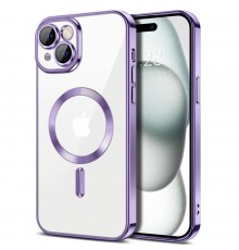Husa pentru iPhone 15 Plus - Techsuit Luxury Crystal MagSafe - Light Mov