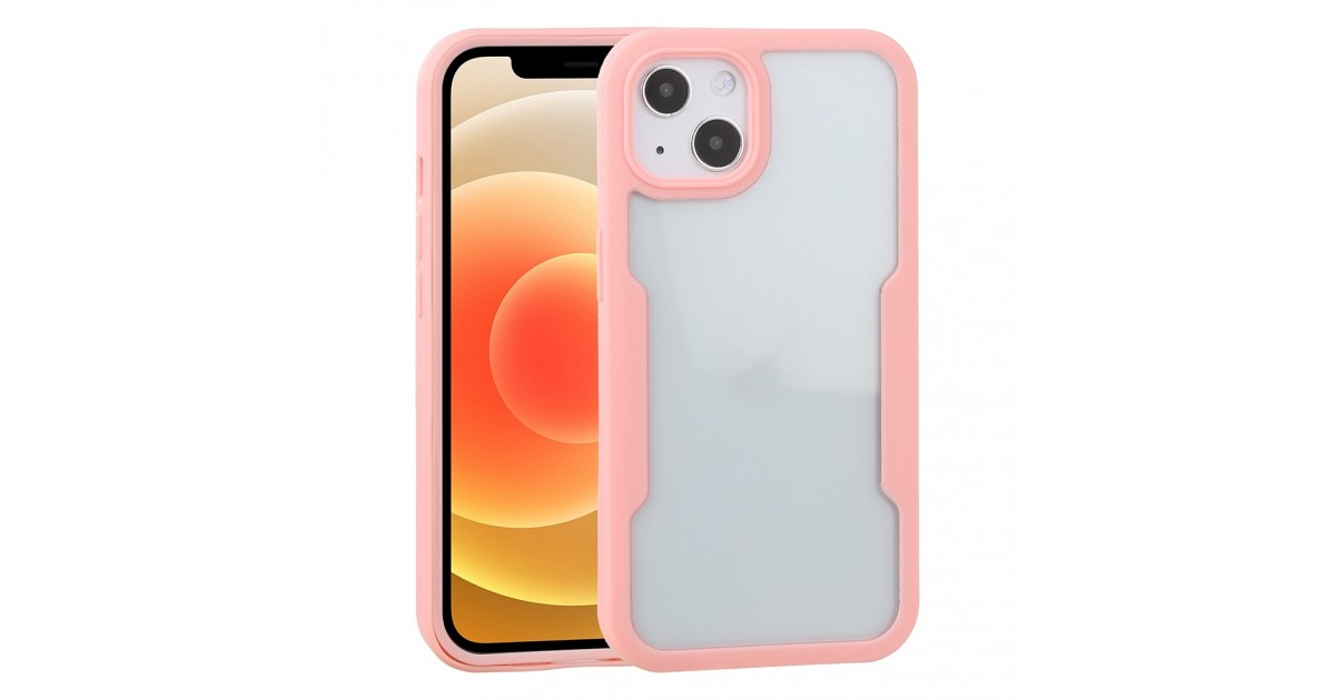 [PACHET 360] -  Husa pentru iPhone 15 Plus + Folie - Techsuit ColorVerse 360 Series - Roz