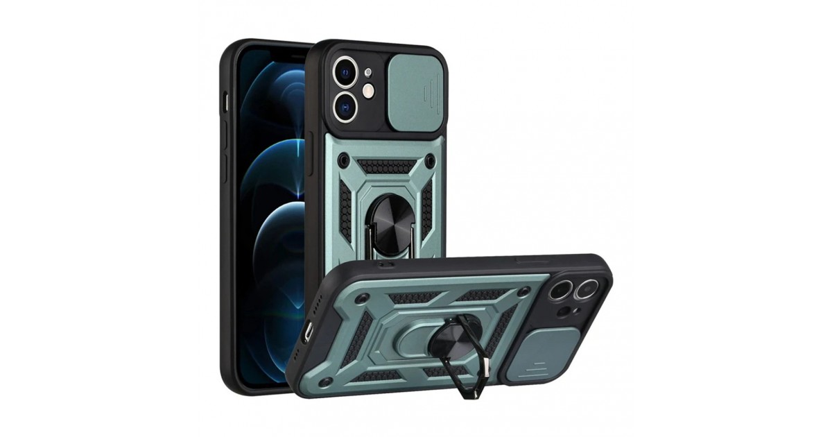 Husa pentru iPhone 11 - Techsuit CamShield Series - Verde