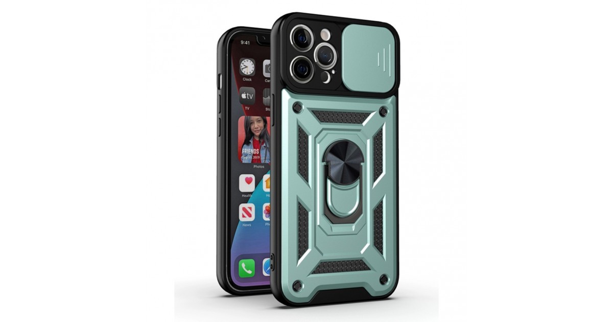 Husa pentru iPhone 11 Pro - Techsuit CamShield Series - Verde