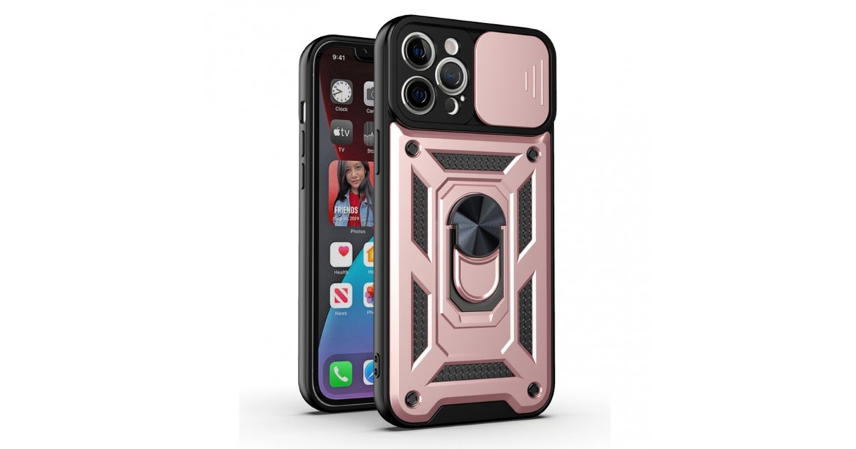 Husa pentru iPhone 11 Pro Max - Techsuit CamShield Series - Rose Gold