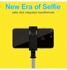Selfie Stick cu Telecomanda si Trepied - Techsuit (K07) - Negru