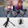 Selfie Stick cu Telecomanda si Trepied - Techsuit (K07) - Negru