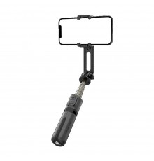 Selfie Stick cu Trepied si Telecomanda, 70cm, Mini - Techsuit (L18Mini) - Negru