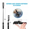 Selfie Stick Stabil cu Trepied si Telecomanda, 103cm - Techsuit (Q02) - Negru