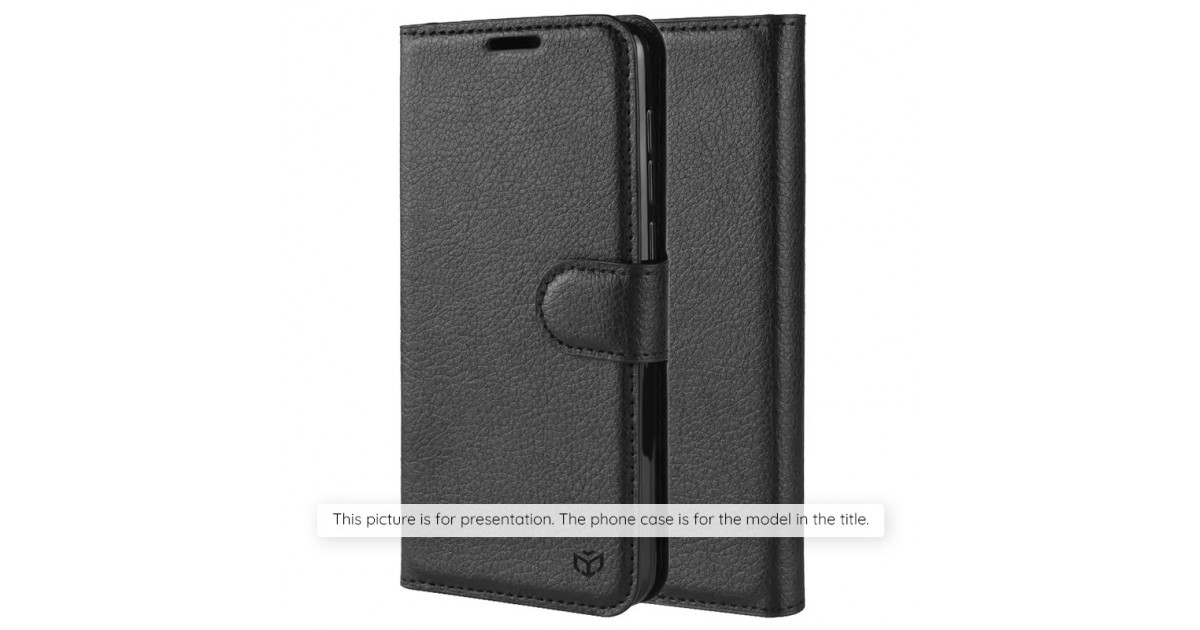Husa pentru iPhone 15 - Techsuit Leather Folio - Neagra