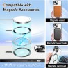 Husa pentru iPhone 15 - Techsuit Luxury Crystal MagSafe - Neagra