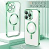 Husa pentru iPhone 15 Pro - Techsuit Luxury Crystal MagSafe - Light Verde